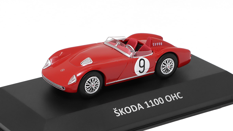 Škoda 1100 OHC 1:43 Kaleidoskop slavných vozů časopis s modelem #73