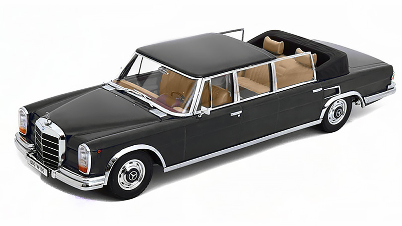 Mercedes-Benz S-Class 600 Pullman W100 1964 černá 1:18 - KK-Scale