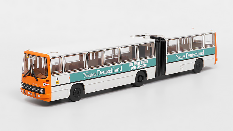 Ikarus 280.02 1990 BVG / Neues Deutschland 1:87 - Brekina