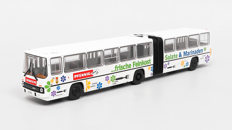 Ikarus 280.02 1980 BVB / Pfennigs Feinkost 1:87 - Brekina