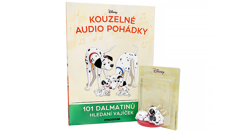 101 Dalmatinů Hledání Vajíček - kniha s figurkou Kouzelné Audio Pohádky Disney