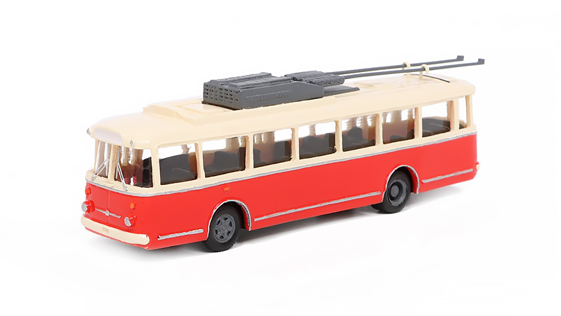 Škoda 9TR Brno trolejbus 1:87 - Ručně vyrobený model