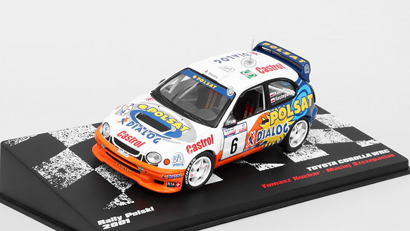 Toyota Corolla WRC #6 Rally Polski 1:43 DeAgostini polský časopis s modelem #19