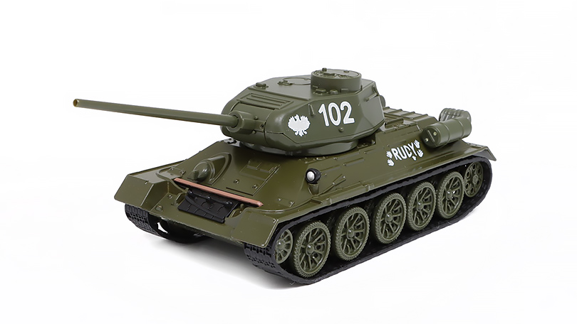 T-34-85 Rudy 102 ze seriálu Čtyři z tanku a pes (Polsko) 1:43 - Daffi