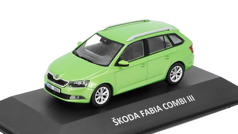 Škoda Fabia III Combi 2015 1:43 Kaleidoskop slavných vozů časopis s modelem #75