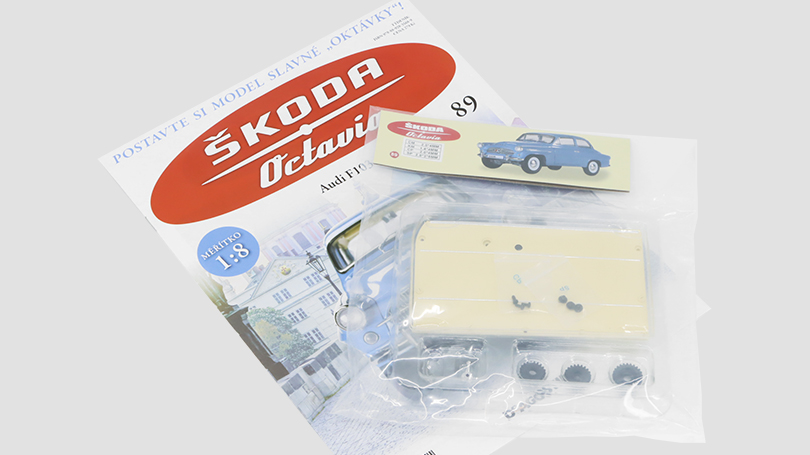 Škoda Octavia 1959 1:8 - časopis #89 se stavebnicí