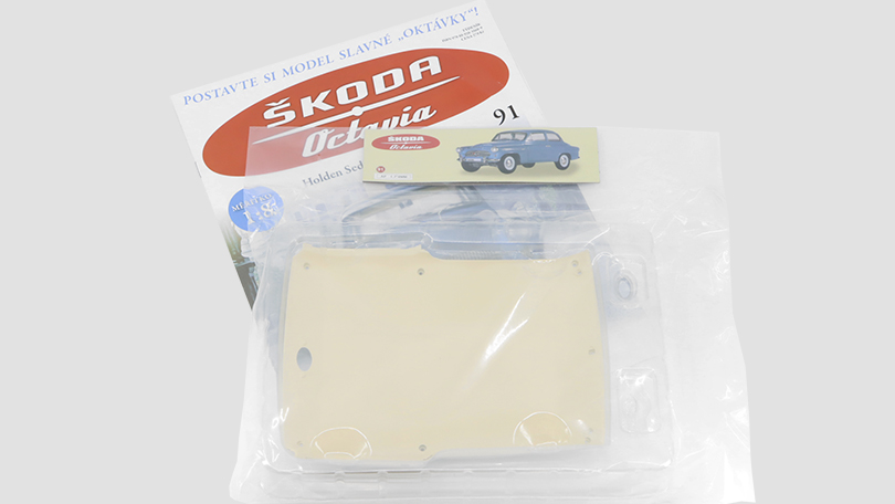 Škoda Octavia 1959 1:8 - časopis #91 se stavebnicí