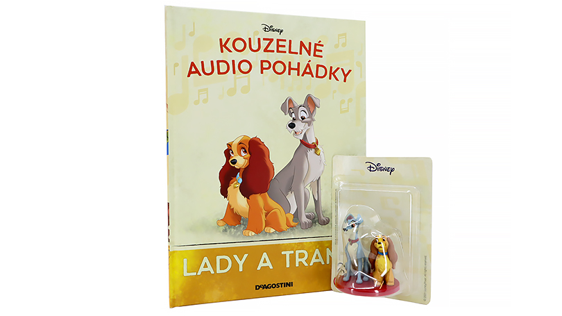 Lady a Tramp - kniha s figurkou Kouzelné Audio Pohádky Disney