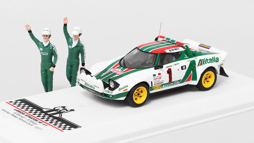 Lancia Stratos HF #1 Rallye Monte Carlo 1977 s figurkami 1:43 - IXO Models