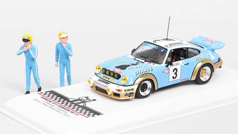 Porsche 911 Carrera RS #3 Rallye Monte Carlo 1978 s figurkami 1:43 - IXO Models