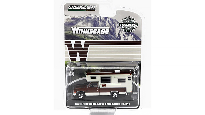 Chevrolet C20 Silverado 1982 Winnebago Camper 1:64 - GreenLight