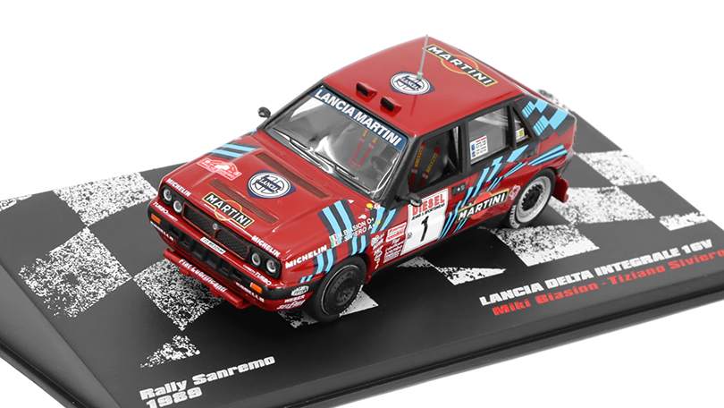 Lancia Delta Integrale 16V Rally Sanremo 1:43 - DeAgostini časopis s modelem #48