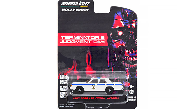 Ford LTD Crown Victoria 1983 Police z filmu Terminator 1:64 - GreenLight