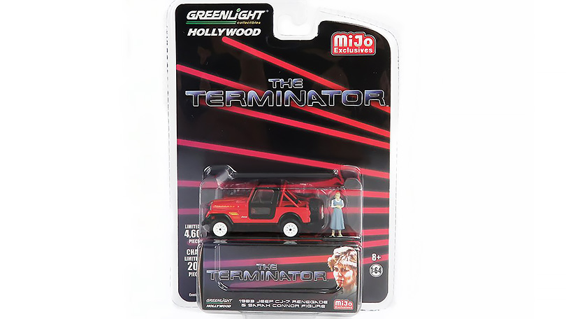 Jeep CJ-7 Renegade 1983 s figurkou Sarah Connor - Terminator 1:64 - GreenLight