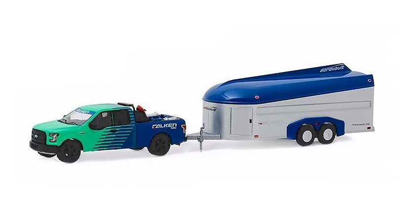 Ford F-150 2017 + přívěs Aerovault 1:64 - GreenLight