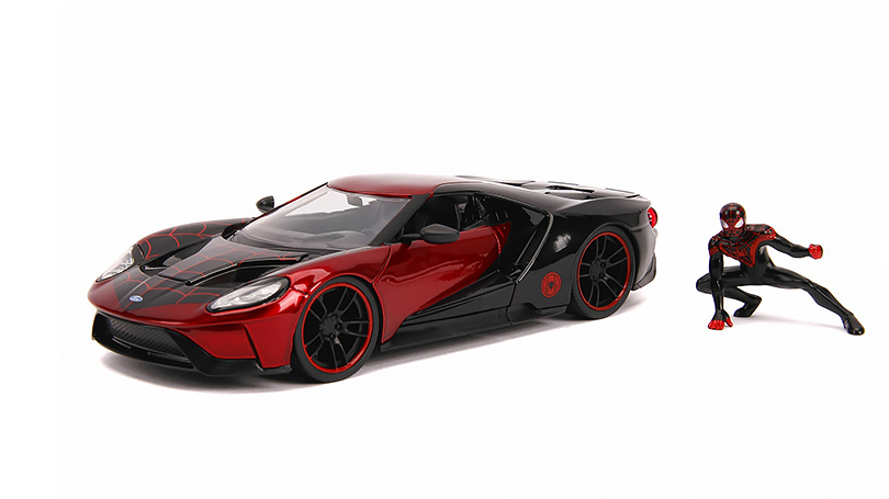 Ford GT 2017 s figurkou Spider-Man Miles Morales 1:24 - Jada Toys