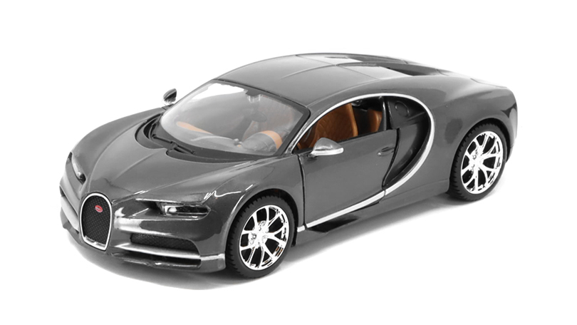 Bugatti Chiron 2016 šedá 1:24 - Maisto