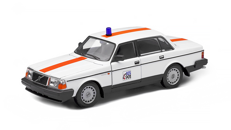 Volvo 240 GL 1986 Policie Belgie 1:24 - Welly