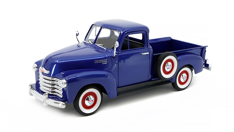 Chevrolet 3100 Pick-up 1953 modrá 1:24 - Welly