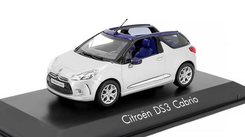 Citroen DS3 Cabrio 2013 šedá / modrá 1:43 - NOREV