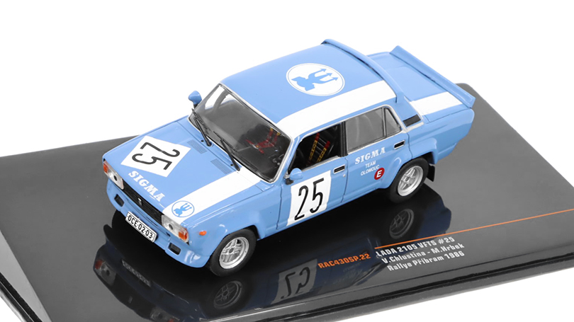 Lada 2105 VFTS #25 Rallye Příbram 1986 Sigma team Olomouc 1:43 - IXO Models