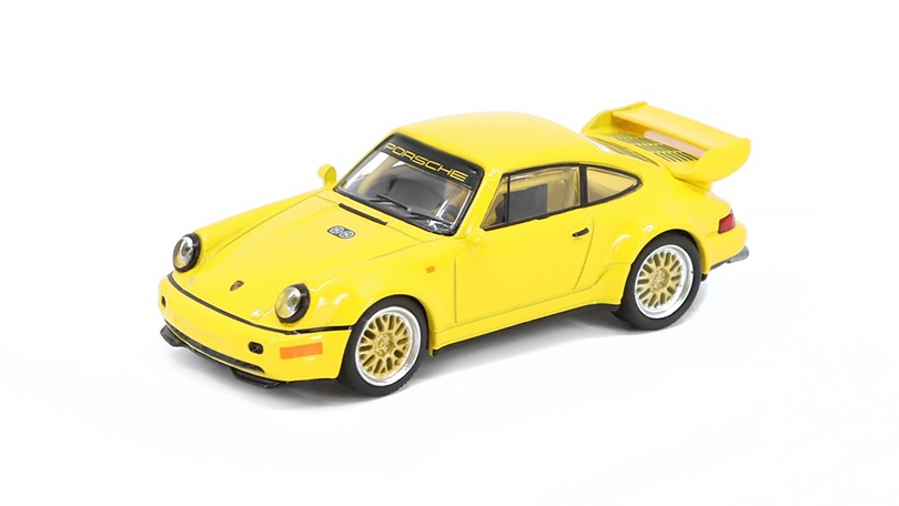 Porsche 911 RSR 3.8 žlutá 1:64 - TARMAC / Schuco