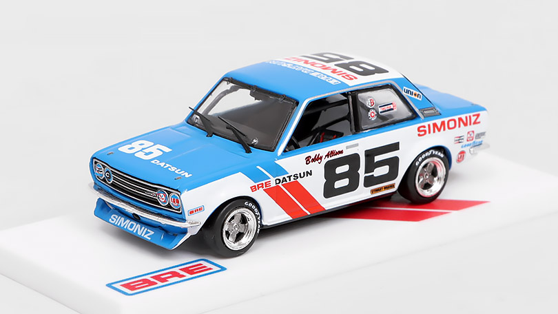 Datsun 510 #85 Trans-Am 2.5 Championship 1972 BRE 1:64 - TARMAC Models