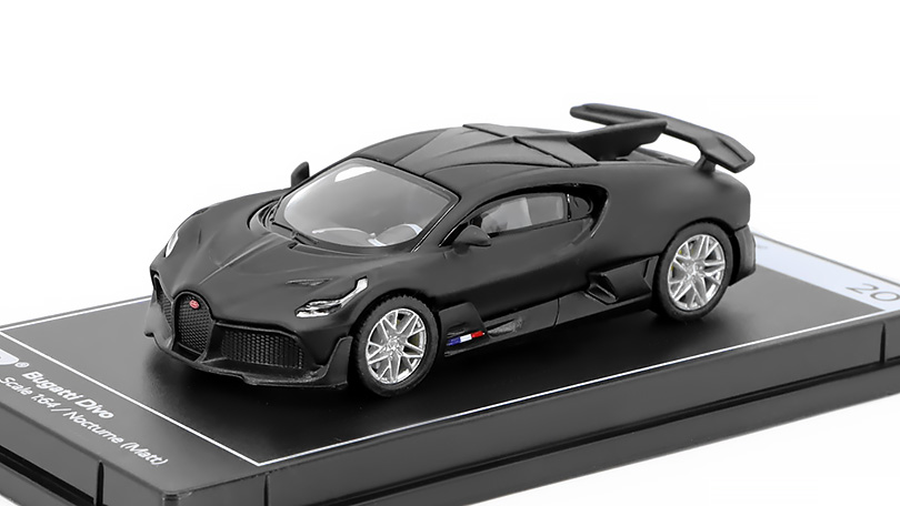 Bugatti Divo černá 1:64 - PosterCars