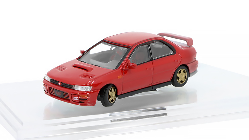 Subaru Impreza WRX STi 1994 červená 1:64 - BM Creations