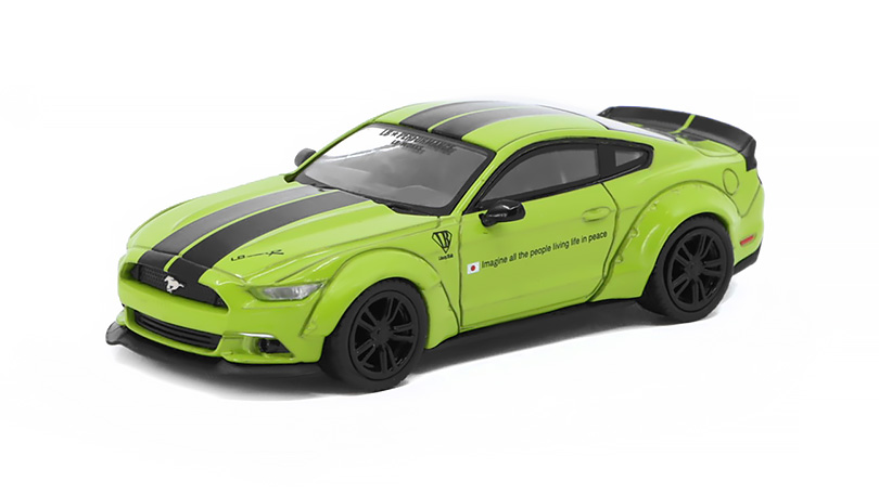 Ford Mustang LB-Works zelená RHD 1:64 - MiniGT