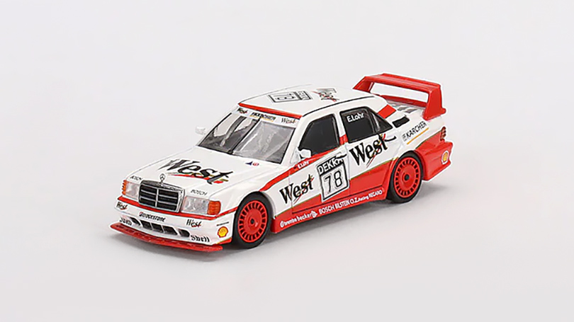 Mercedes-Benz 190E Evolution II #78 1991 DTM Lohr bílá 1:64 - MiniGT