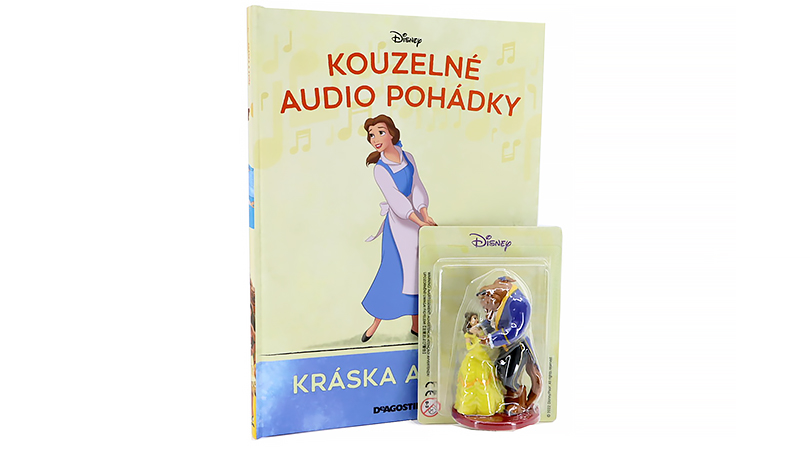 Kráska a Zvíře - kniha s figurkou Kouzelné Audio Pohádky Disney