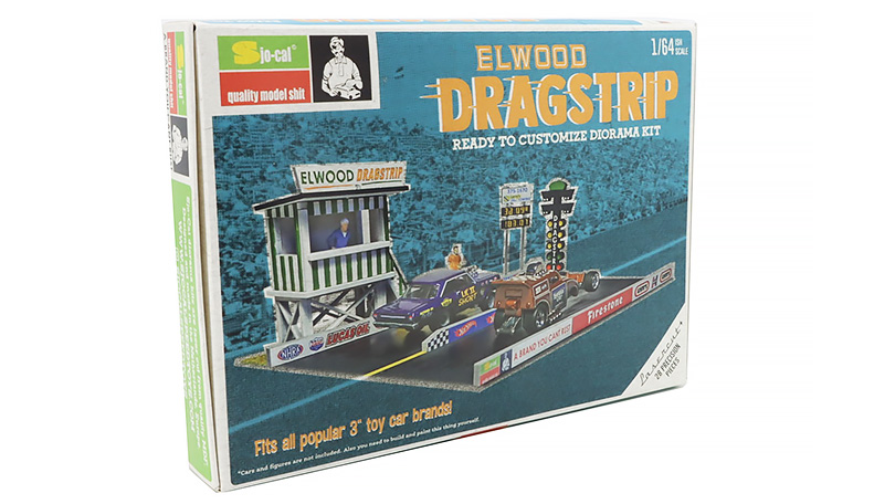 Diorama Elwood Dragstrip stavebnice 1:64 - SJO-Cal