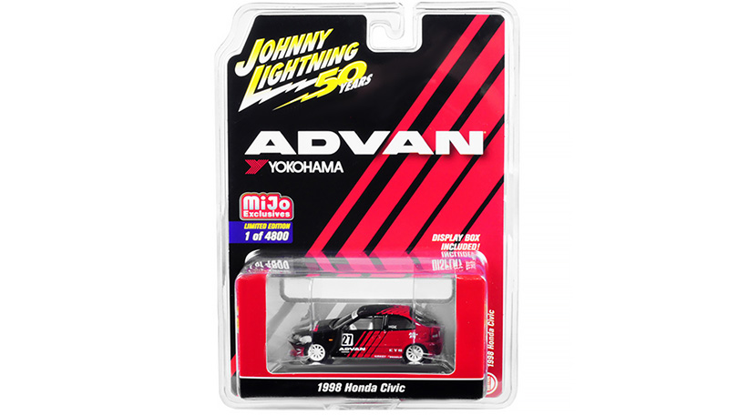 Honda Civic #27 1998 Advan Yokohama 1:64 - Johnny Lightning