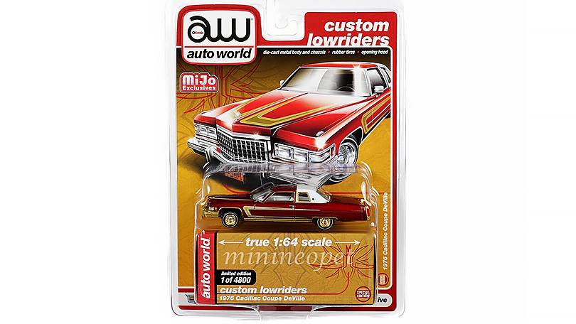 Cadillac Coupe DeVille 1976 lowrider 1:64 - Auto World