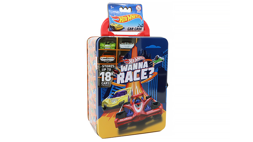 Kovový box pro modely "Wanna Race" 1:64 - Hot Wheels