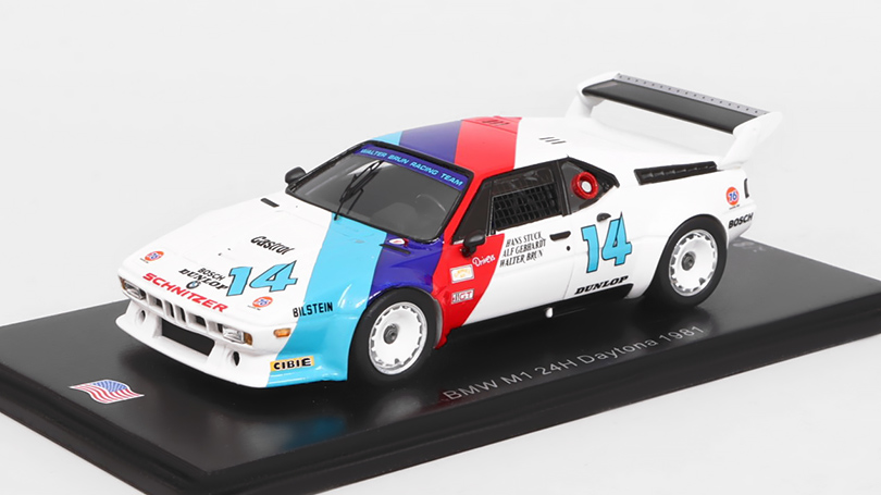 BMW M1 #14 24H Daytona 1981 Stuck / Brun / Gebhardt 1:43 - Spark Model