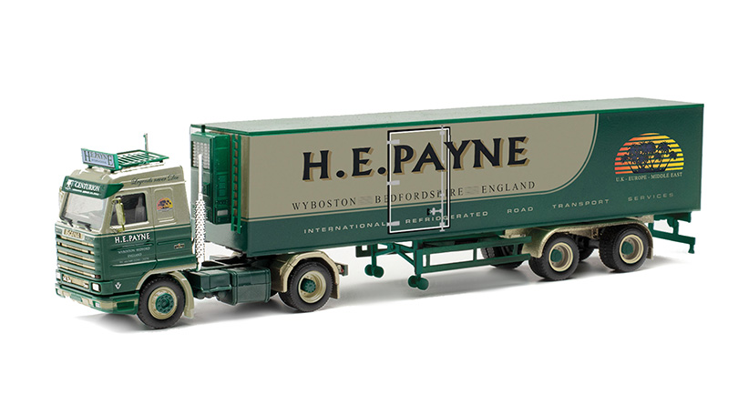 Scania 143 s chlaďákem " H.E. PAYNE " 1:87 - Herpa