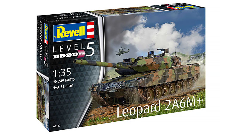 Tank Leopard 2A6M+ 1:35 - Revell stavebnice