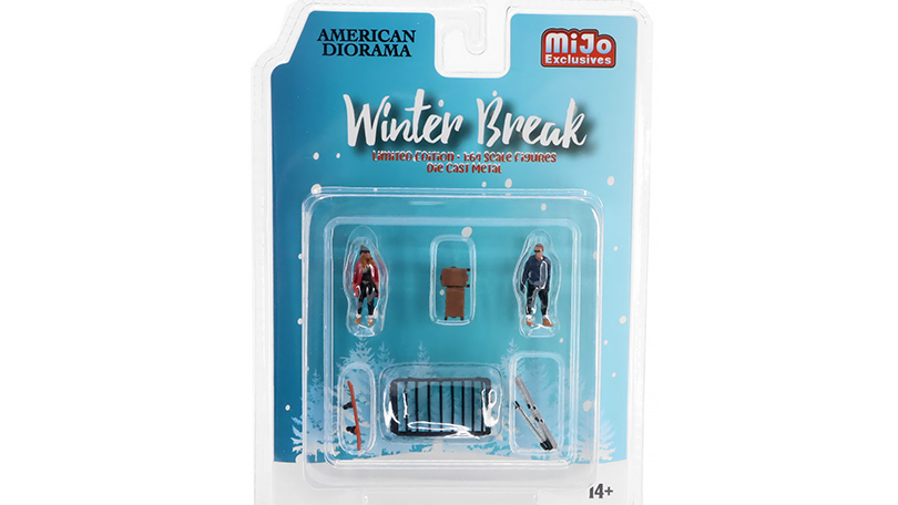 Sada figurek Zimní prázdniny - Winter Break 1:64 - American Diorama