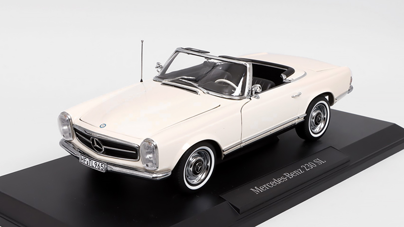 Mercedes-Benz 230 SL 1963 bílá 1:18 - Norev