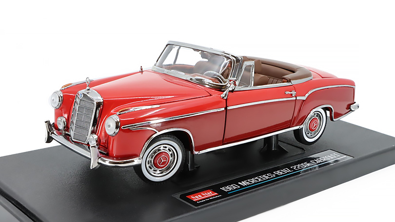 Mercedes-Benz 220SE Cabriolet 1960 červená - 1:18 Sun Star