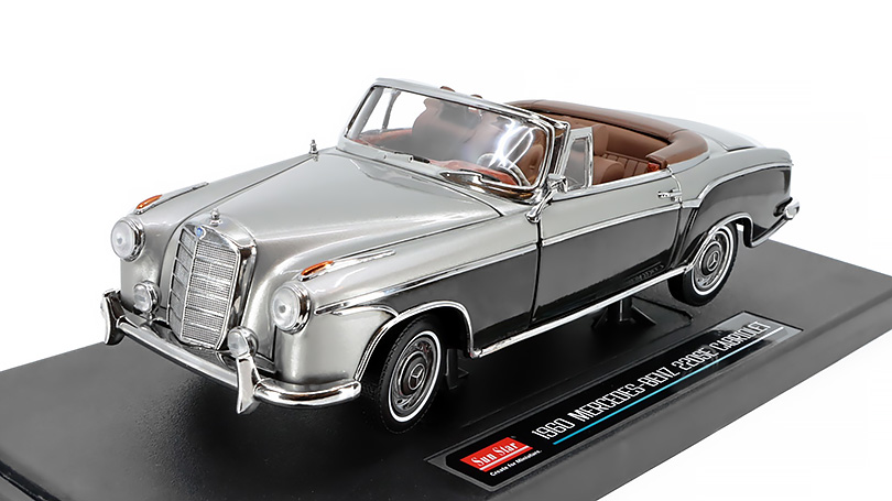 Mercedes-Benz 220SE Cabriolet 1960 šedá - 1:18 Sun Star