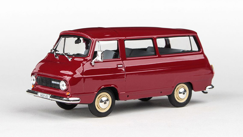 Škoda 1203 1974 Červená Rubínová 1:43 - Abrex