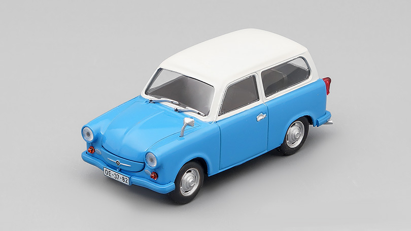 Trabant P50 kombi 1959 1:43 - Kultovní auta ČSSR - časopis s modelem