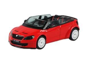 Škoda Fabia RS2000 Concept Car červená 1:43 - Abrex 