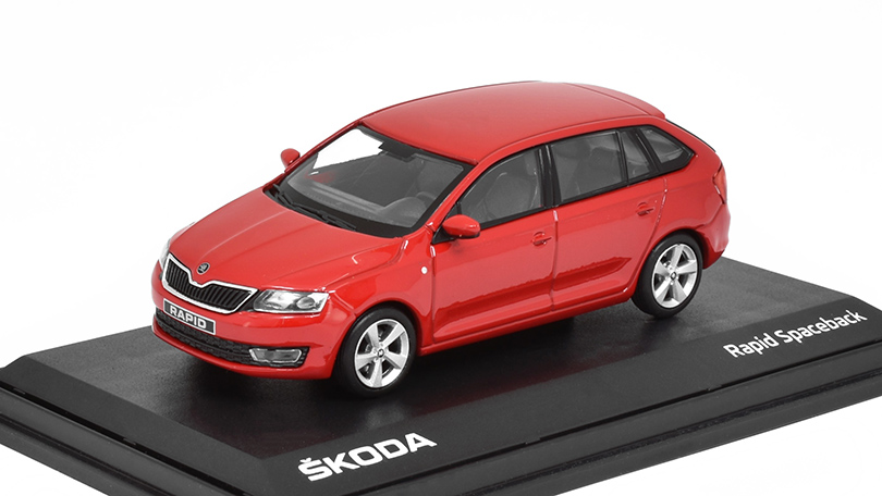 Škoda Rapid Spaceback 2013 Červená Corrida 1:43 - Abrex