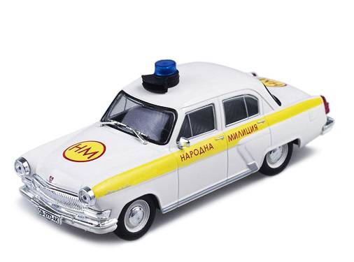 GAZ-21 Volga Policie Bulharsko 1:43 - Policejní  auta časopis s modelem