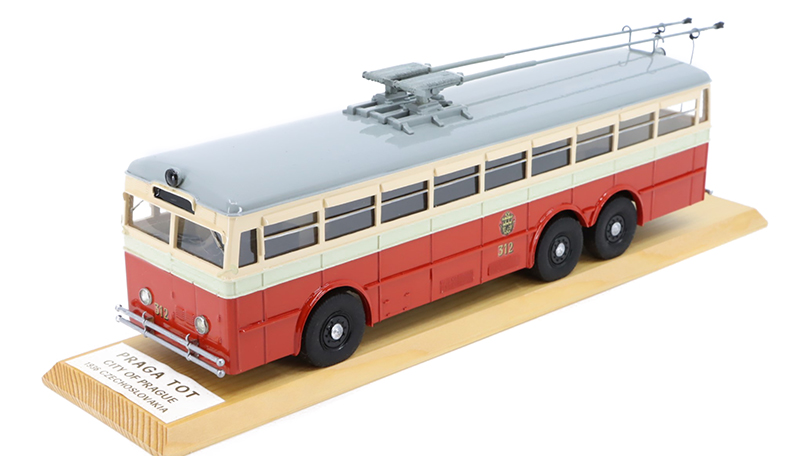 Praga TOT 1936 trolejbus 1:43 - Ručně vyrobený model