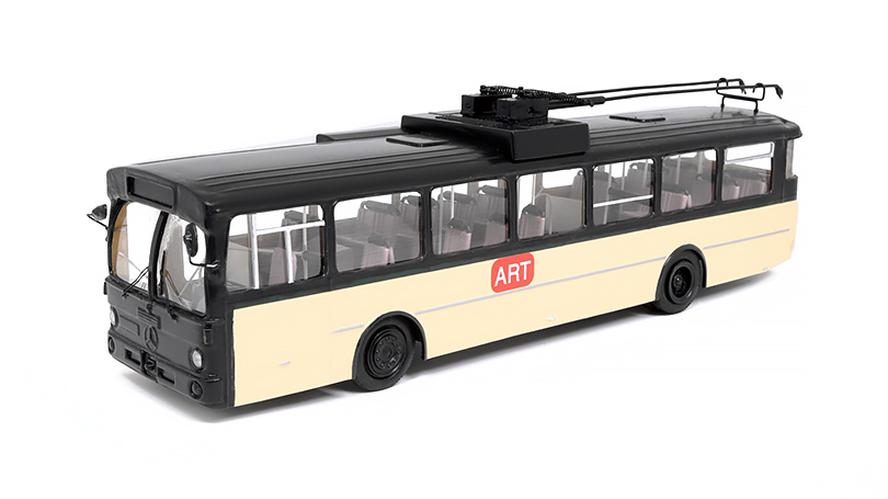 Mercedes-Benz O305 TD Duobus trolejbus 1:43 - Ručně vyrobený model